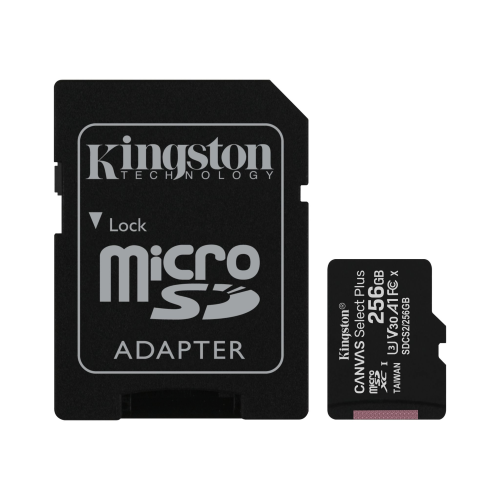 MEMORY CARD MICROSD 256GB UHS-I C10 KINGSTON CANVAS SELECT SDCS2/256GB