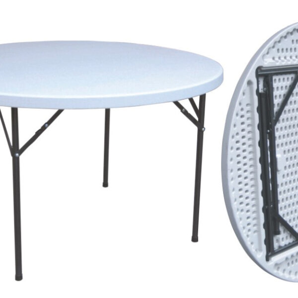 TAVOLO IN ACCIAIO E HDPE PIEGHEVOLE D 152 CM