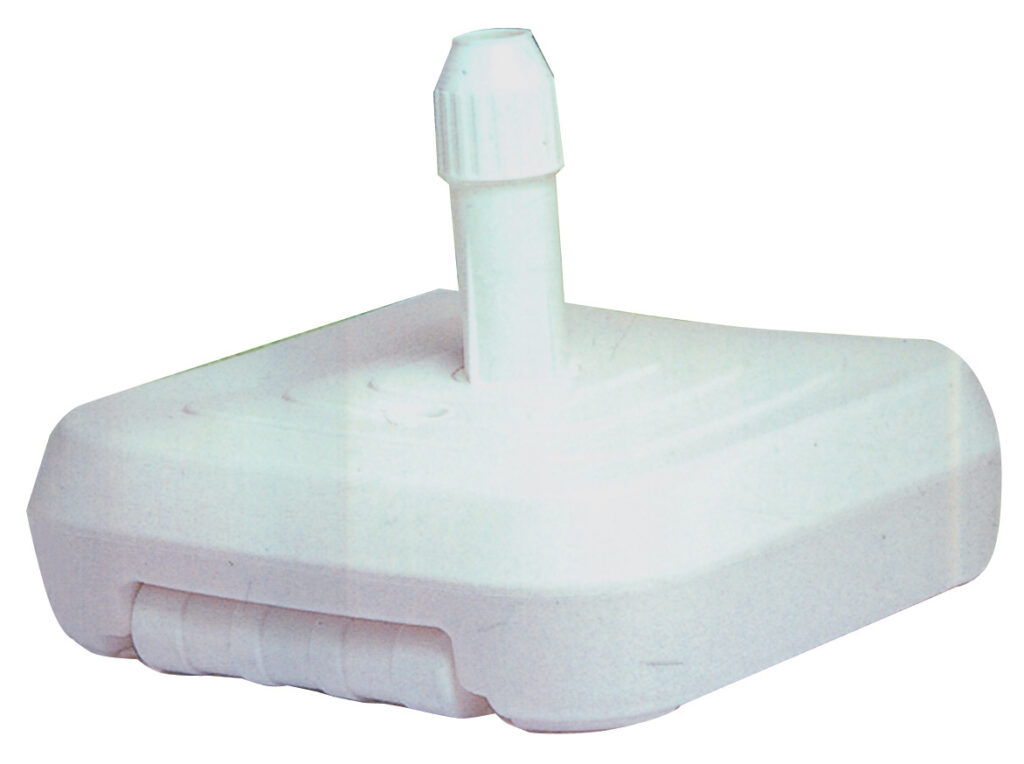 BASE OMBREL.PVC CM.60X60 TUBO D.32-50 COL.ASS