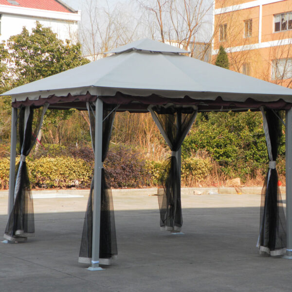 GAZEBO IN ACCIAIO SMERALDA 300X300 CM