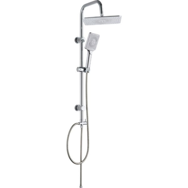 COLONNA DOCCIA C/SOFFIONE E DOCCETTA LX-4002 CROMO