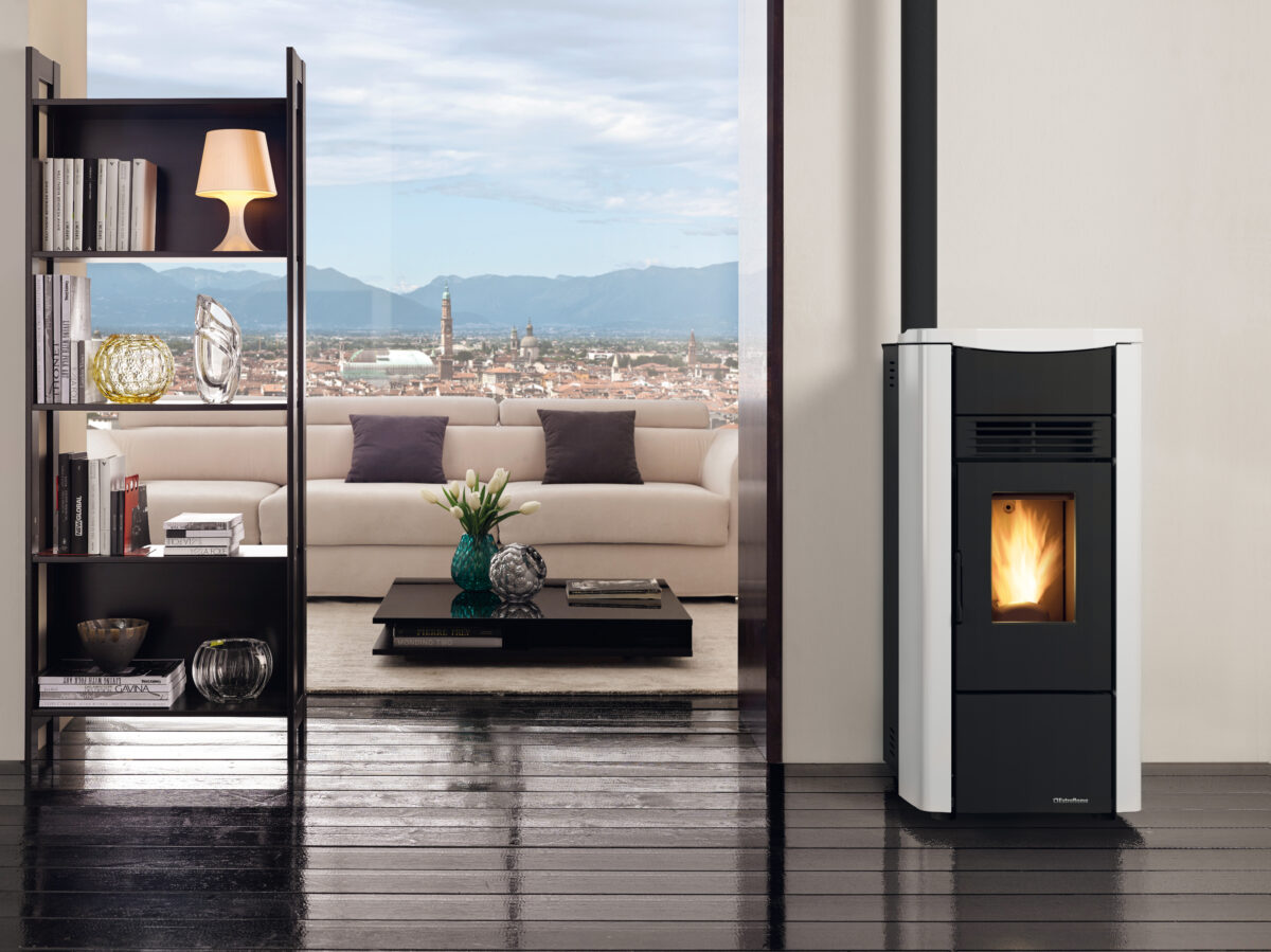 STUFA PELLET 8 KW GIUSY EVO 2.0 BIANCO