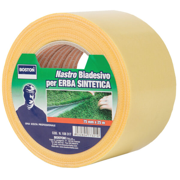 NASTRO BIADESIVO PER ERBA SINTETICA 75 MM X 25 M