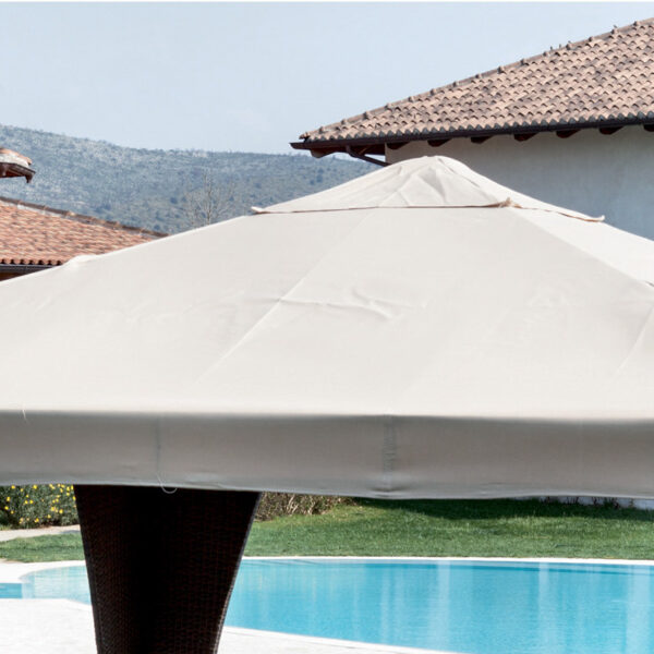 TOP RICAMBIO PER GAZEBO LEGNO 3X4 POLIEST BIANCO