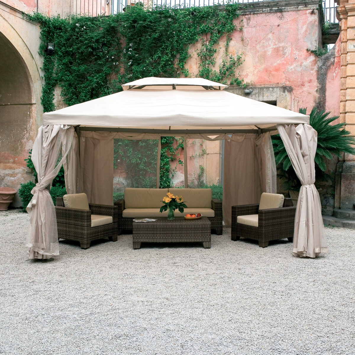 GAZEBO IN ALLUMINIO SAHARA 300X400 CM  ECR