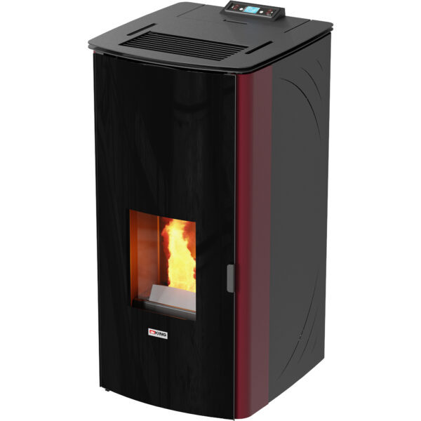 STUFA PELLET 17 KW KING 17DD IDRO BORDEAUX