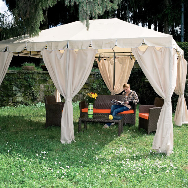 GAZEBO IN ACCIAIO ARMONIA 300X400 CM YF-3246