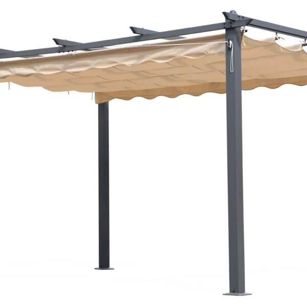 PERGOLA IN ALLUMINIO C/TELO RETRATTILE 3X4 M 2018