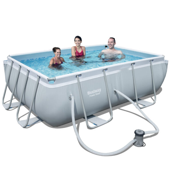 PISCINA C/TELAIO E POMPA 282X196XH84 CM 56629