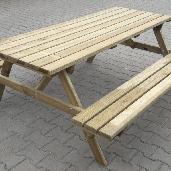 SET PICNIC LEGNO IMPREGNATO 180X160XH71 CM