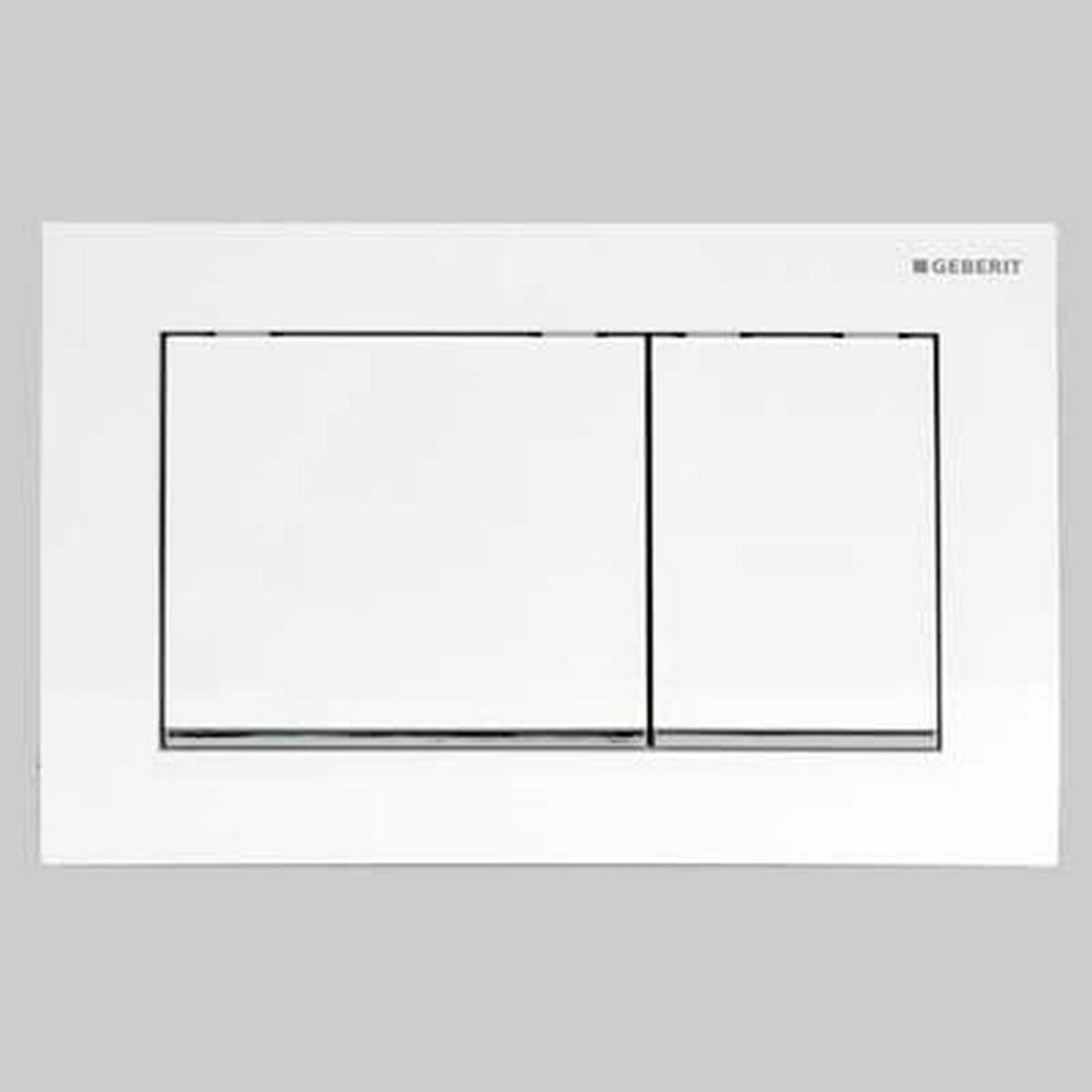 Placca comando geberit sigma 30 doppio tasto bianca