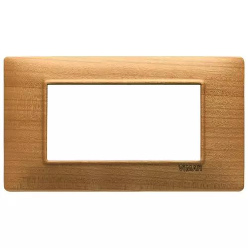 VIMAR PLANA - PLACCA 4M LEGNO CILIEGIO