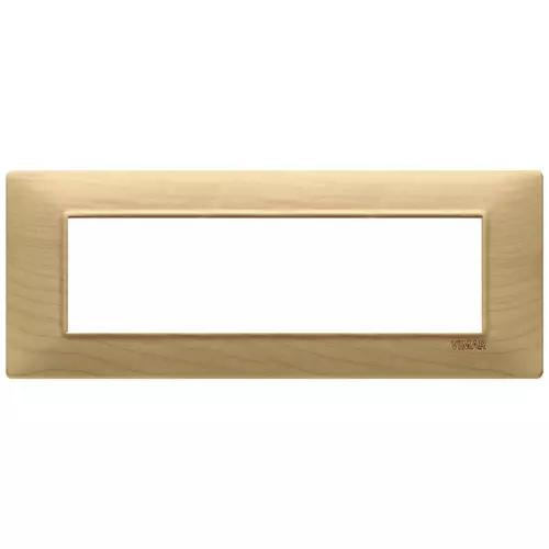 VIMAR PLANA - PLACCA 7M LEGNO ACERO