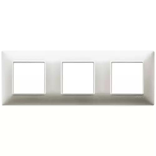 VIMAR PLANA - PLACCA 6M (2+2+2) INT71 NICHEL OPACO