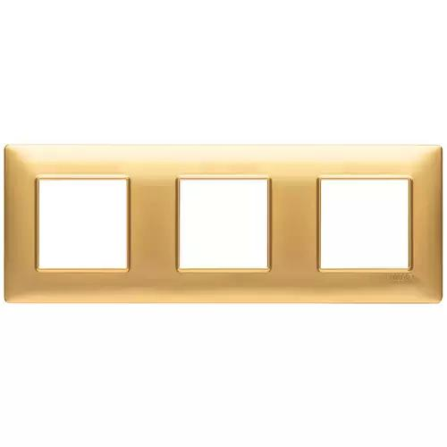 VIMAR PLANA - PLACCA 6M (2+2+2) INT71 ORO OPACO