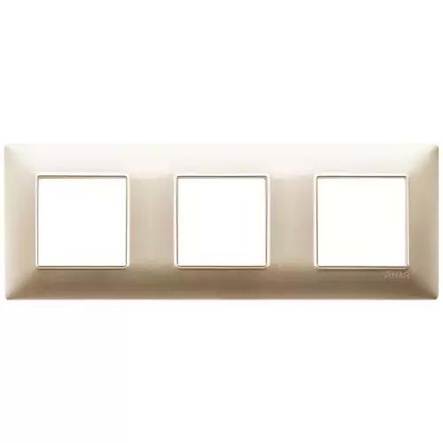 VIMAR PLANA - PLACCA 6M (2+2+2) INT71CHAMPAGNE OPACO