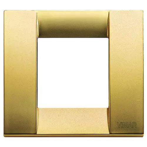 VIMAR IDEA - PLACCA CLASSICA 1-2M MET ORO OPACO