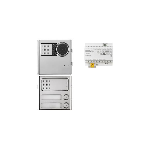 URMET KIT BASE IMPIANTO VIDEO CON PULSANTIERA SINTHESI STEEL