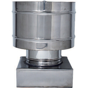 C FUMAIOLO A BOTTE INOX QUADRO INOX 20X20CM