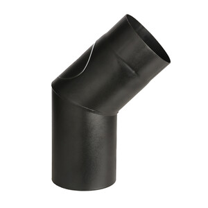 CURVA PORCELLANATA 45 C/ISPEZ  D 13CM NERO OPACO TOP