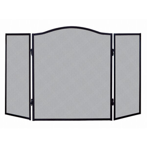 C PARASCINTILLE 3 PANNELLI 101X61 P/CAMINO NERO