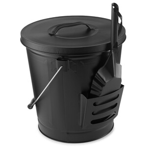 C SECCHIO RACCOGLICENERE C/COPERCHIO E PALA NERO