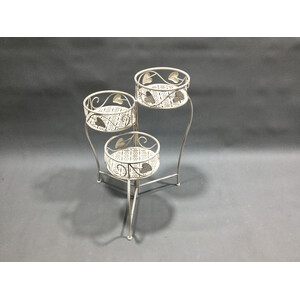 C FIORIERA 3 POSTI 44X46XH65CM BIANCO ANTICO EPOQUE