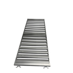 C PANNELLO LATERALE P/PERGOLA LAMELLE ALU 93X235H GRIGIO