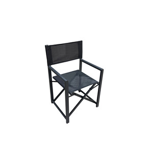 C SEDIA REGISTA IN ALLUMINIO ALU STAGE NERO