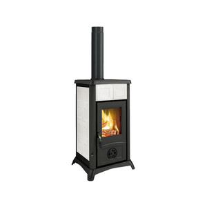 STUFA LEGNA  7 KW GEMMA 16 CER BIANCO V6