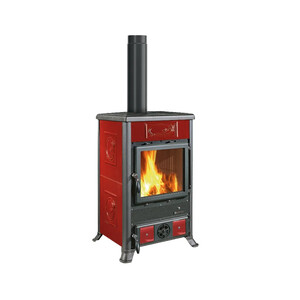STUFA LEGNA  9 KW ROSSELLA R1.16 CERAM BORDEAUX V6