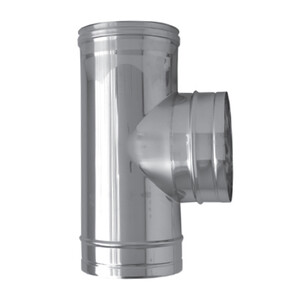 C RACCORDO A T INOX ATTACCO FEM/FEM/MAS D  8CM